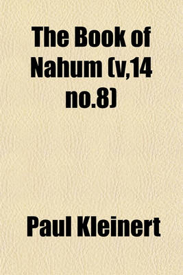 Book cover for The Book of Nahum (V,14 No.8)