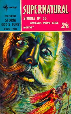 Cover of Supernatural Stories featuring Storm God's Fury