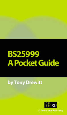 Book cover for BS25999 a Pocket Guide
