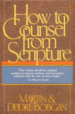 Cover of How to Counsel from Scripture