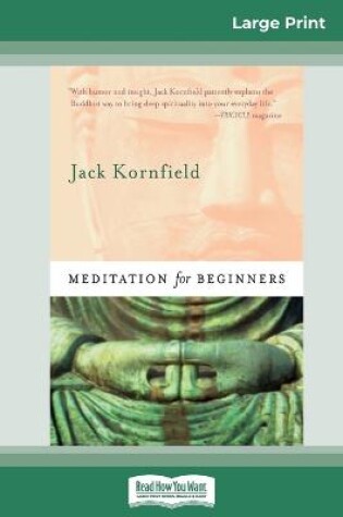 Cover of Meditation For Beginners (16pt Large Print Edition)