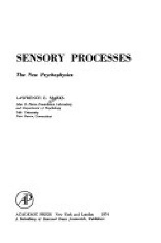 Cover of Sensory Processes