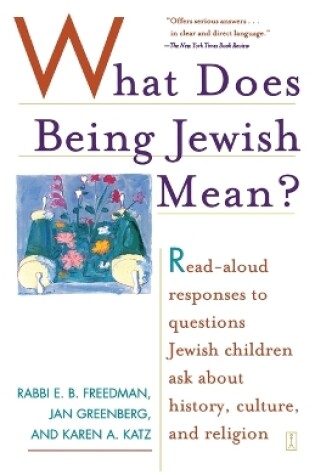 Cover of What Does Being Jewish Mean