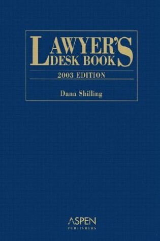 Cover of Lawyer's Desk Book 2003 Edition HB