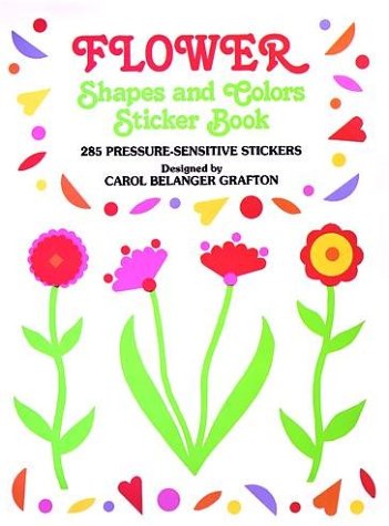 Book cover for Flower Shapes and Colours Sticker Book