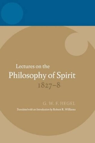 Cover of Lectures on the Philosophy of Spirit 1827-8