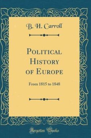 Cover of Political History of Europe