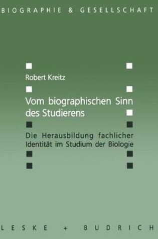 Cover of Vom biographischen Sinn des Studierens