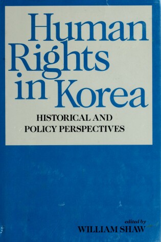 Cover of Human Rights in Korea