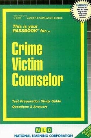 Cover of Crime Victim Counselor