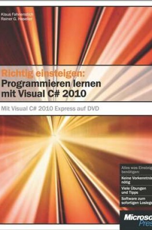 Cover of Richtig Einsteigen: Programmieren Lernen Mit Visual C# 2010