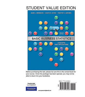 Book cover for Basic Business Statistics, Student Value Edition