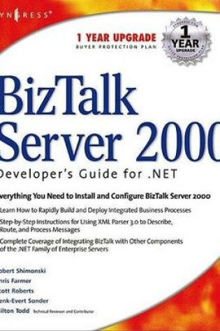 Cover of Biz Talk Server 2000 Developer's Guide