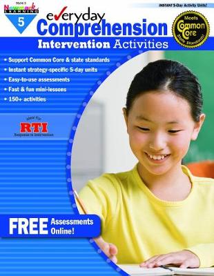 Book cover for Everyday Comprehension Intervention Activities Grade 5 Book Teacher Resource