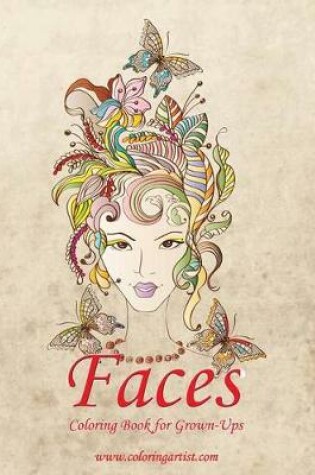 Cover of Faces Coloring Book for Grown-Ups 1