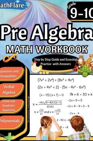 Cover of Pre Algebra Workbook 9th and 10th Grade