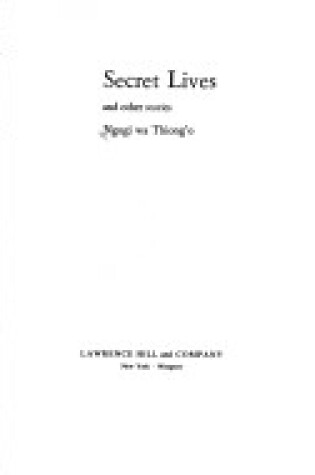 Cover of Secret Lives and Other Stories