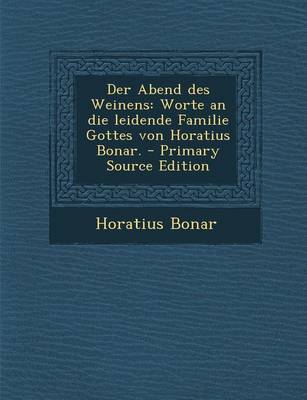 Book cover for Der Abend Des Weinens