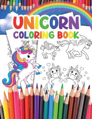 Book cover for Unicorn Coloring Book