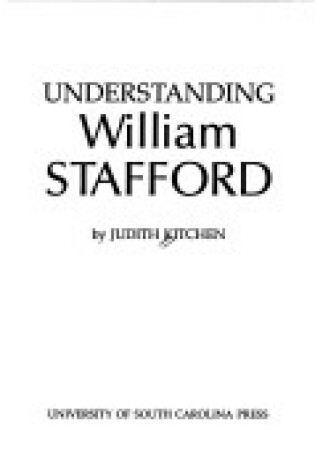 Cover of Understanding William Stafford