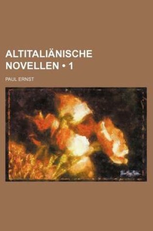 Cover of Altitalianische Novellen (1 )