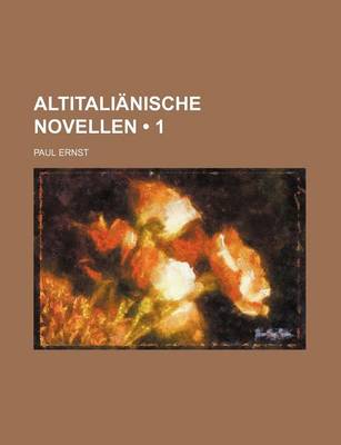 Book cover for Altitalianische Novellen (1 )