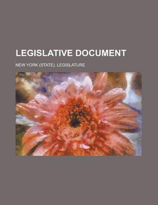 Book cover for Legislative Document Volume 3