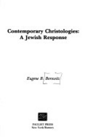 Cover of Contemporary Christologies