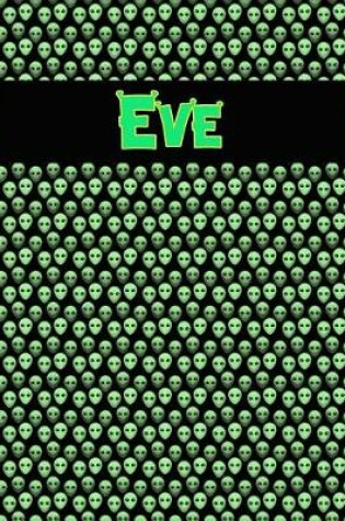 Cover of 120 Page Handwriting Practice Book with Green Alien Cover Eve