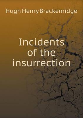 Book cover for Incidents of the insurrection