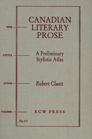 Cover of Canadian Literary Prose