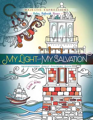 Book cover for Adult Coloring Book: My Light & My Salvation