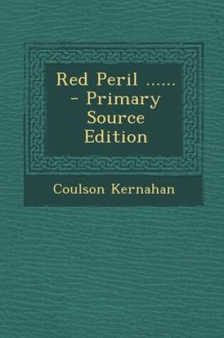 Cover of Red Peril ...... - Primary Source Edition