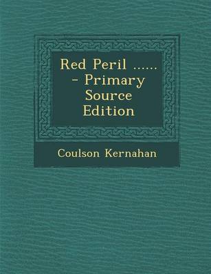 Book cover for Red Peril ...... - Primary Source Edition