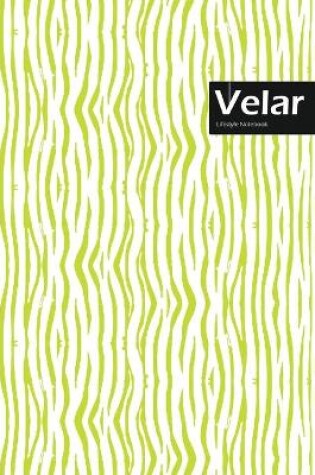 Cover of Velar Lifestyle, Animal Print, Write-in Notebook, Dotted Lines, Wide Ruled, Medium Size 6 x 9 Inch, 144 Sheets (Beige)