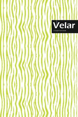 Book cover for Velar Lifestyle, Animal Print, Write-in Notebook, Dotted Lines, Wide Ruled, Medium Size 6 x 9 Inch, 144 Sheets (Beige)