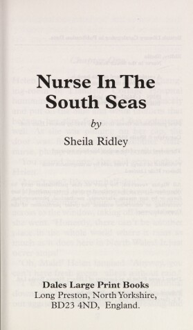 Book cover for Nurse In The South Seas