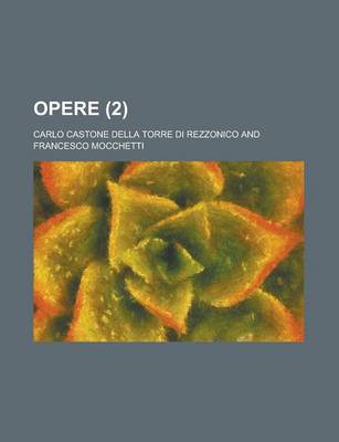 Book cover for Opere (2)