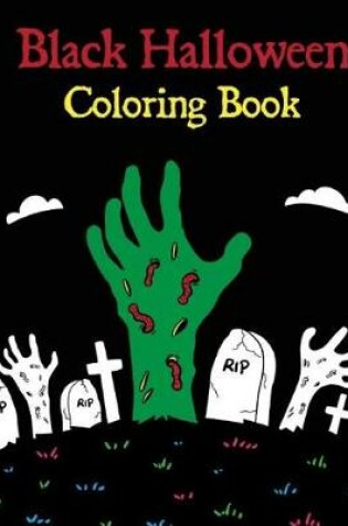 Cover of Black Halloween Coloring Book by Bee Book