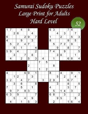 Book cover for Samurai Sudoku Puzzles - Large Print for Adults - Hard Level - N Degrees52