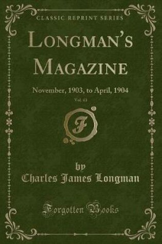 Cover of Longman's Magazine, Vol. 43