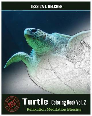 Cover of Turtle Coloring Books Vol.2 for Relaxation Meditation Blessing