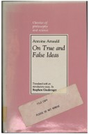 Book cover for On True and False Ideas