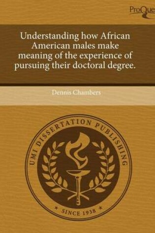 Cover of Understanding How African American Males Make Meaning of the Experience of Pursuing Their Doctoral Degree.