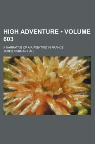 Cover of High Adventure (Volume 603); A Narrative of Air Fighting in France