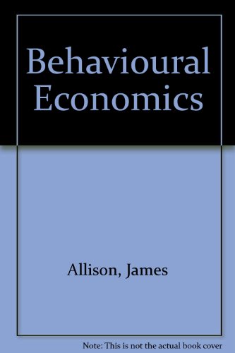 Book cover for Behavioural Economics