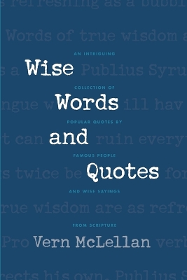 Cover of Wise Words and Quotes