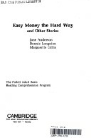 Cover of Easy Money the Hard Way and Other Stories