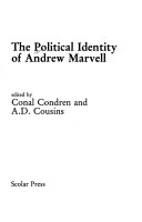 Book cover for The Political Identity of Andrew Marvell