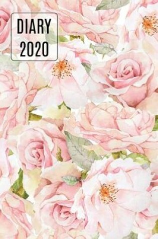 Cover of 2020 Daily Diary Planner, Watercolor Roses